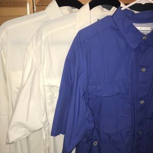 3 Men’s Columbia fishing shirt bundle